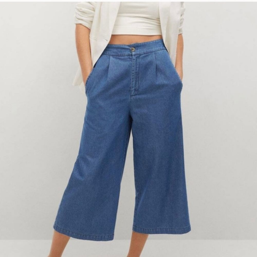 Mango Pleated Culottes Size S